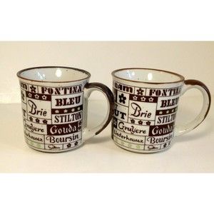 2 Vintage Coffee Cups Original Design By Saltera Himark The Cheeseboard Mug 1976